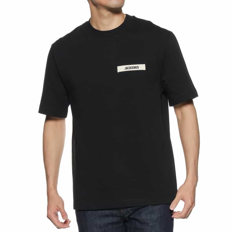 JACQUEMUS ロゴパッチ付きTシャツ BLACK