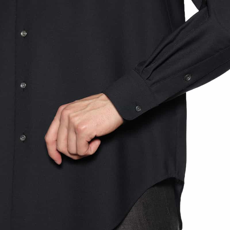 BARNEYS NEW YORK レギュラーカラーシャツ NAVY