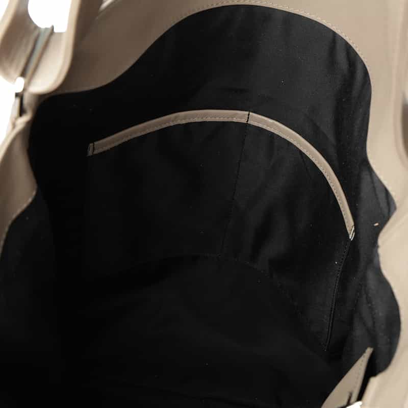 BARNEYS NEW YORK ワンショルダー レザートートバッグ（コインポーチ付き） BEIGE