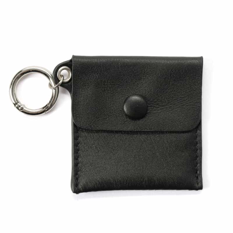 BARNEYS NEW YORK ワンショルダー レザートートバッグ（コインポーチ付き） BLACK