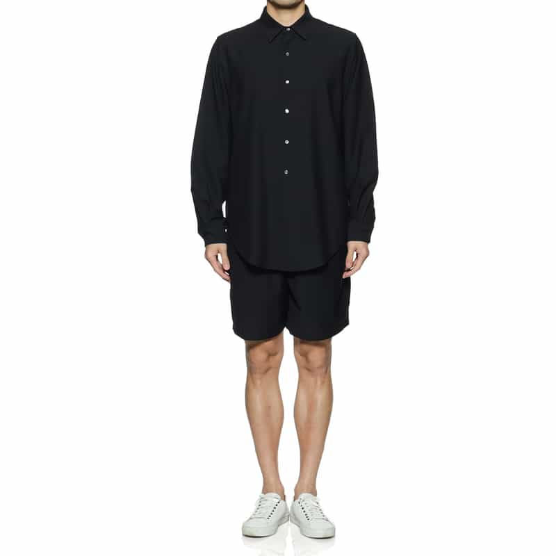 BARNEYS NEW YORK ドローストリング イージーショーツ NAVY