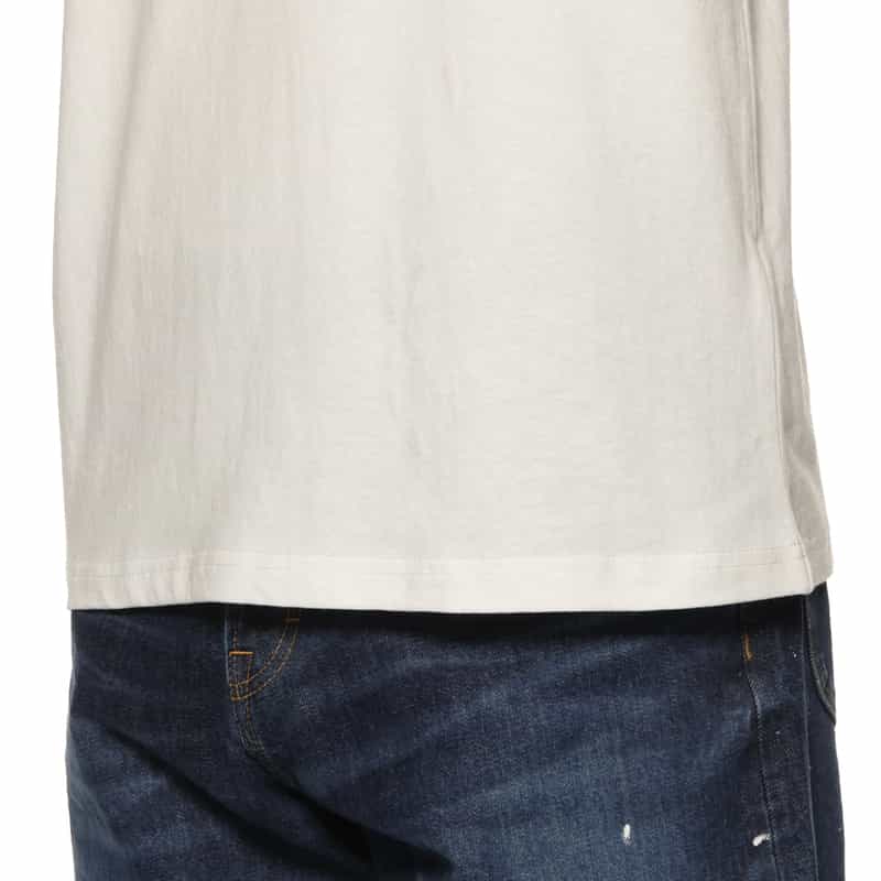 BARNEYS NEW YORK フォトプリント リンガーTシャツ WHITE