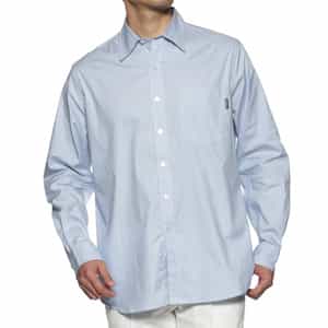 "BARNEYS" タグ付きストライプ柄レギュラーカラーシャツ