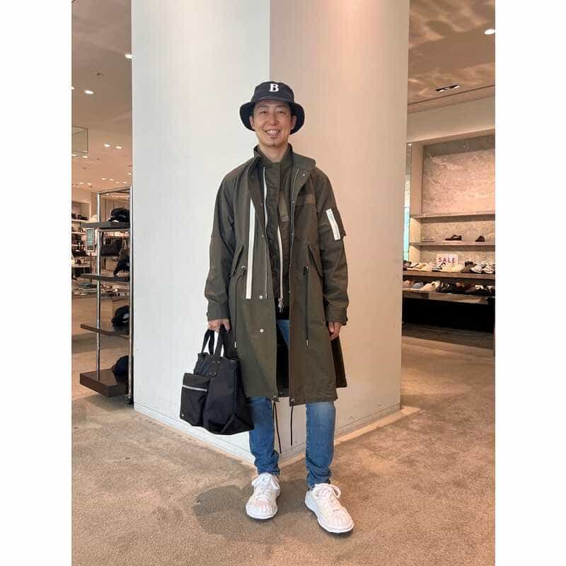 BARNEYS NEW YORK "BARNEYS" NEW ERAコラボレーション バケットハット NAVY