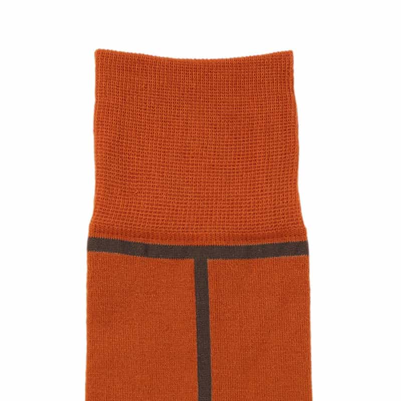 CHICSTOCKS CHICSTOCKS<シックストックス>ライン入りソックス ORANGE