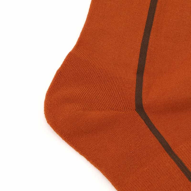 CHICSTOCKS CHICSTOCKS<シックストックス>ライン入りソックス ORANGE