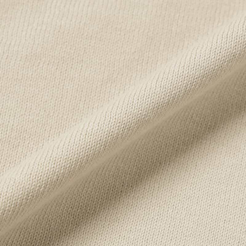 GRANSASSO コットン素材クルーネックニットプルオーバー BEIGE