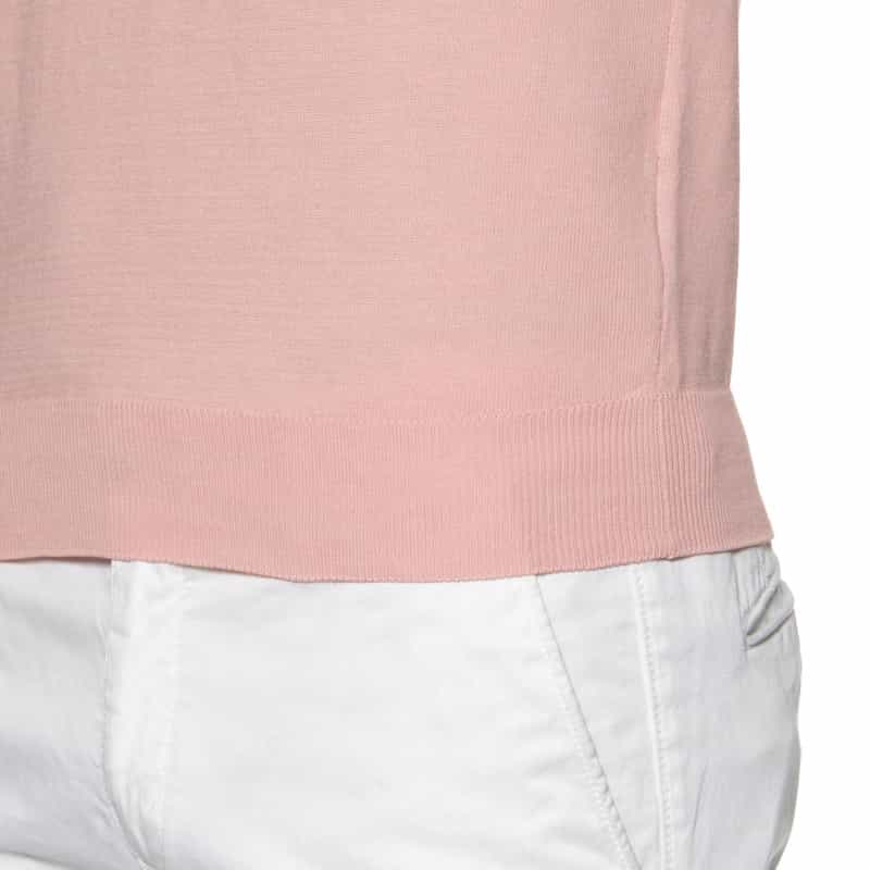 GRANSASSO コットン素材クルーネックニットプルオーバー PINK