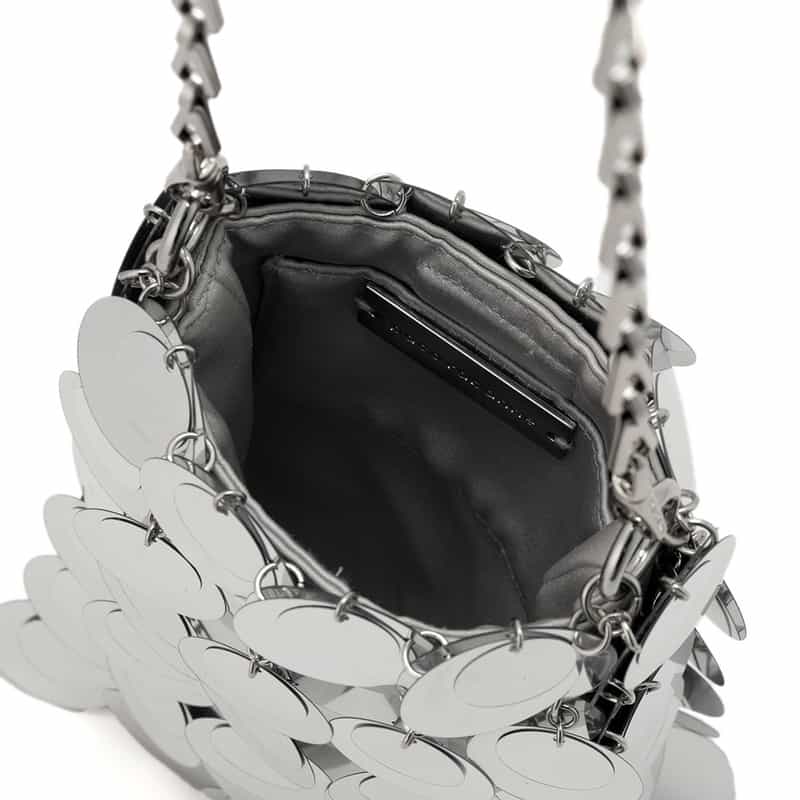RABANNE RABANNE＜ラバンヌ＞ミニショルダーバッグ "SPARKLE" SILVER
