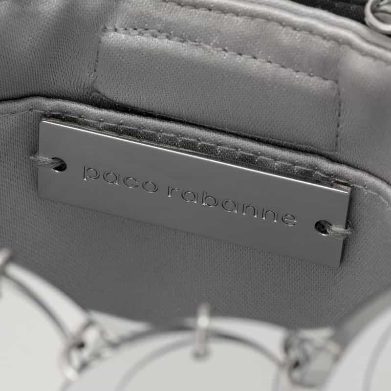 RABANNE RABANNE＜ラバンヌ＞ミニショルダーバッグ "SPARKLE" SILVER