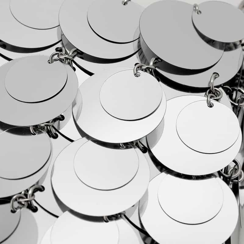 RABANNE RABANNE＜ラバンヌ＞ミニショルダーバッグ "SPARKLE" SILVER