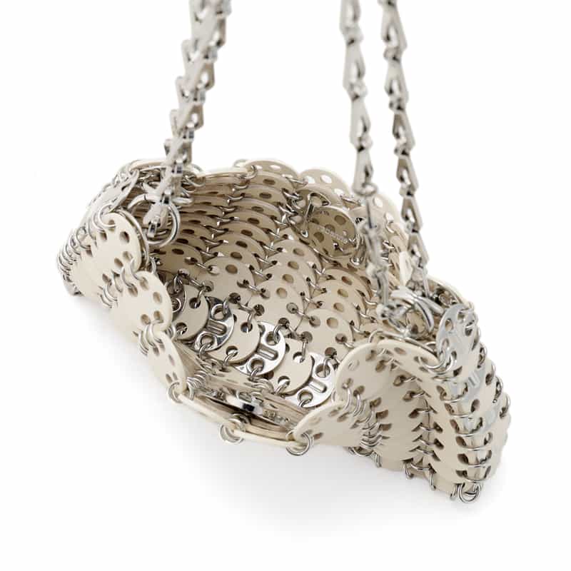 RABANNE "SAC A MAIN" ショルダーバッグ WHITE