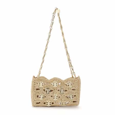 ラバンヌ　ラフィアショルダーバッグ SAC A MAIN