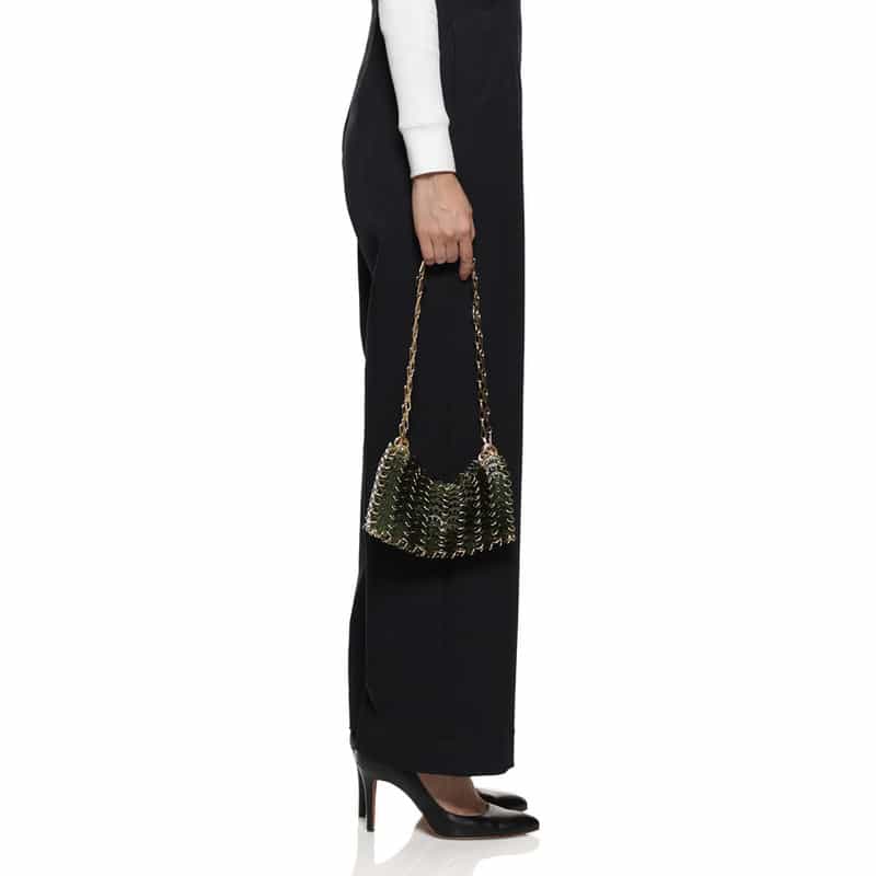 RABANNE "SAC A MAIN" ショルダーバッグ KHAKI