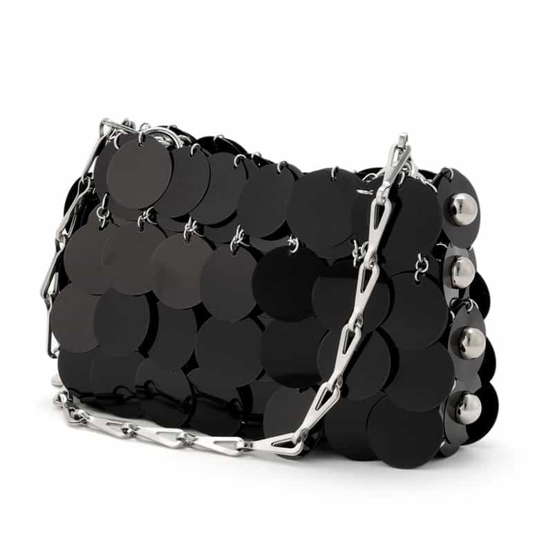 RABANNE ショルダーバッグ BLACK