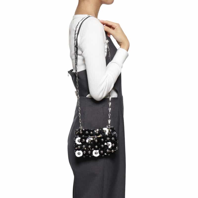 RABANNE ショルダーバッグ BLACK