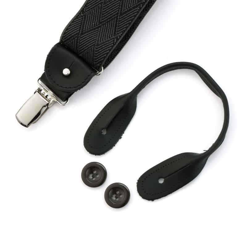 ALBERT THURSTON サスペンダー DARK GRAY