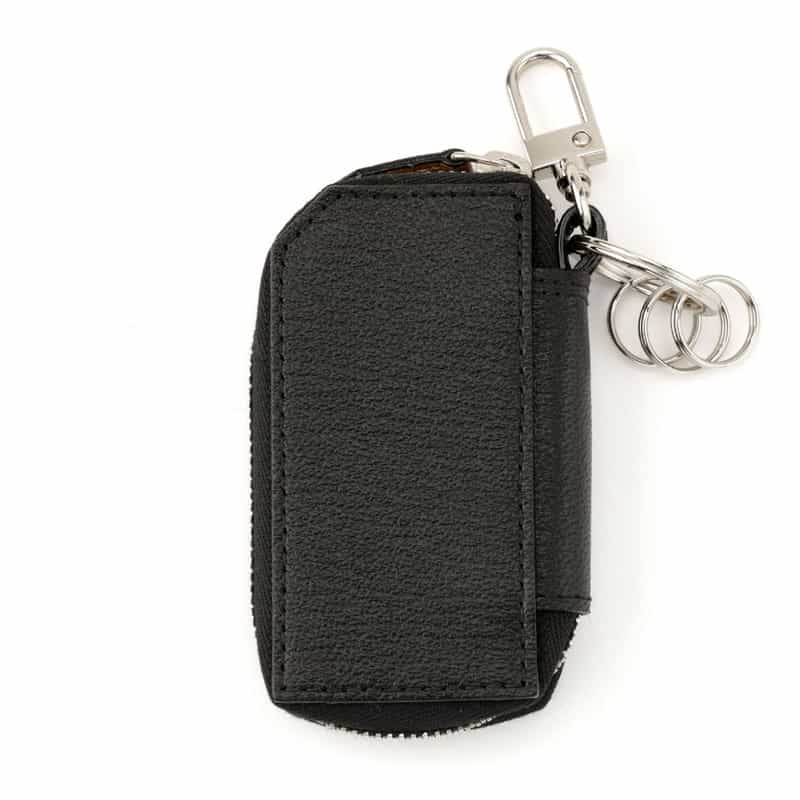 L’ARCOBALENO L'ARCOBALENO＜ラルコバレーノ＞バーニーズ　ニューヨーク限定ゴートレザー バイカラーキーケース"LA111" BLACK