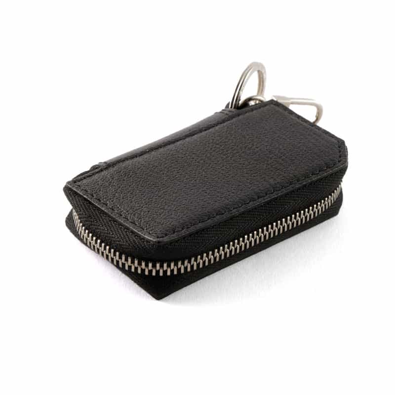 L’ARCOBALENO L'ARCOBALENO＜ラルコバレーノ＞バーニーズ　ニューヨーク限定ゴートレザー バイカラーキーケース"LA111" BLACK