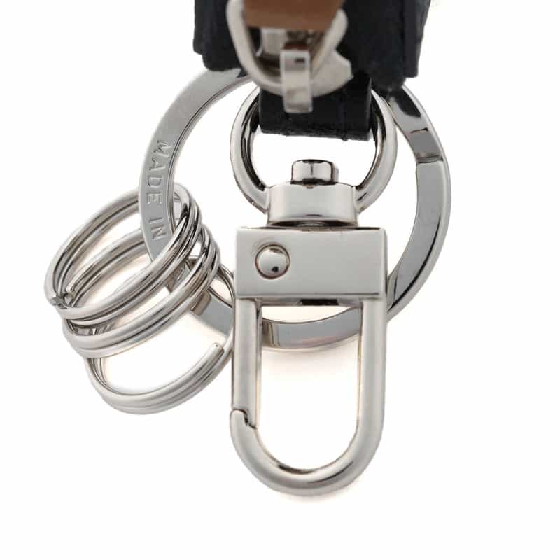 L’ARCOBALENO L'ARCOBALENO＜ラルコバレーノ＞バーニーズ　ニューヨーク限定ゴートレザー バイカラーキーケース"LA111" BLACK