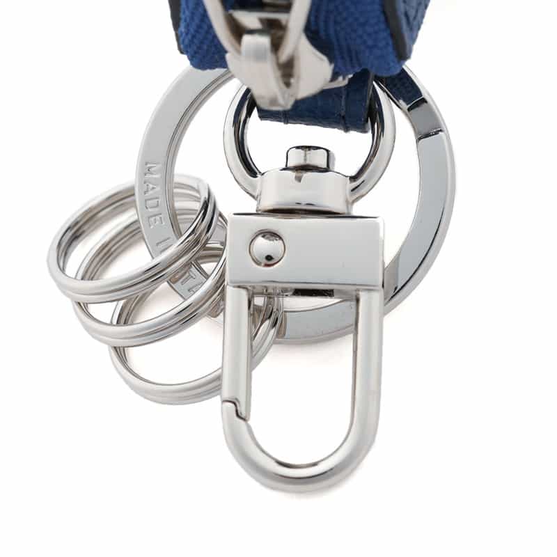 L’ARCOBALENO L'ARCOBALENO＜ラルコバレーノ＞バーニーズ　ニューヨーク限定ゴートレザー バイカラーキーケース"LA111" BLUE