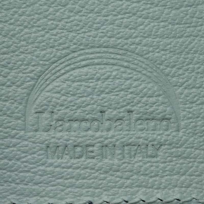 L’ARCOBALENO L'ARCOBALENO＜ラルコバレーノ＞バーニーズ　ニューヨーク限定ゴートレザー バイカラーキーケース"LA111" BLUE