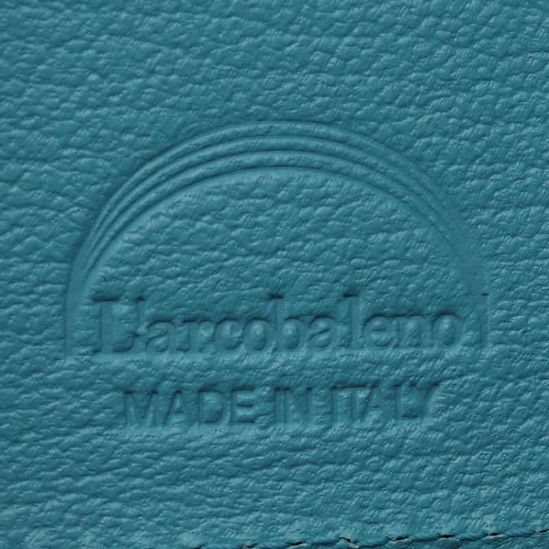 L’ARCOBALENO L'ARCOBALENO＜ラルコバレーノ＞バーニーズ　ニューヨーク限定ゴートレザー バイカラーキーケース"LA111" NAVY