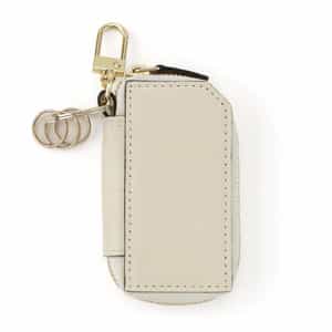 バーニーズ　ニューヨーク限定ゴートレザー バイカラーキーケース（WHITE）