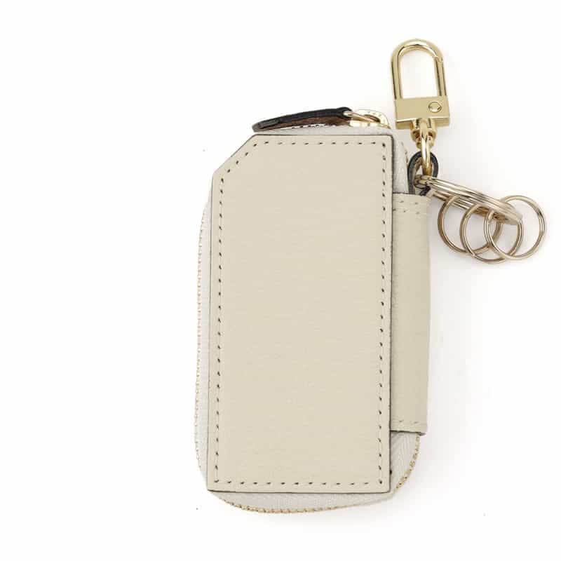 L’ARCOBALENO バーニーズ　ニューヨーク限定ゴートレザー バイカラーキーケース（WHITE） WHITE