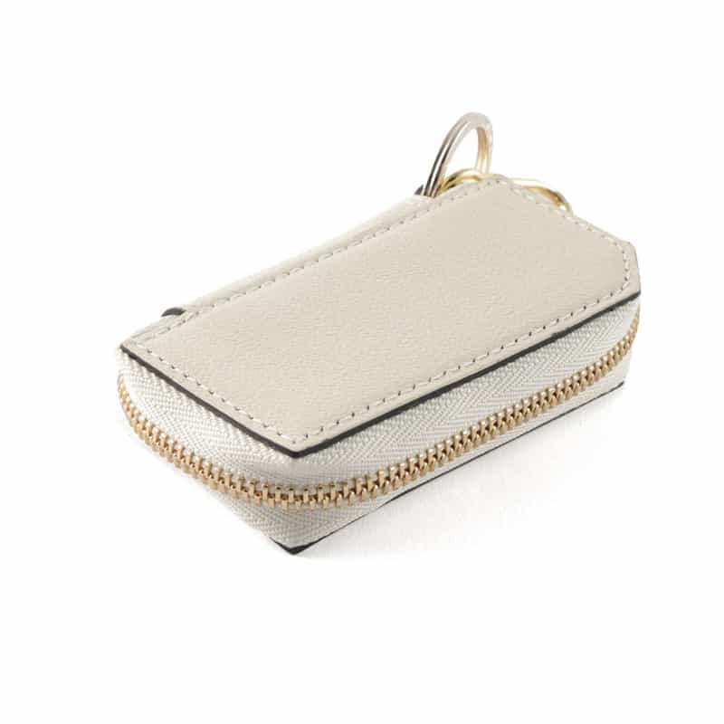 L’ARCOBALENO バーニーズ　ニューヨーク限定ゴートレザー バイカラーキーケース（WHITE） WHITE