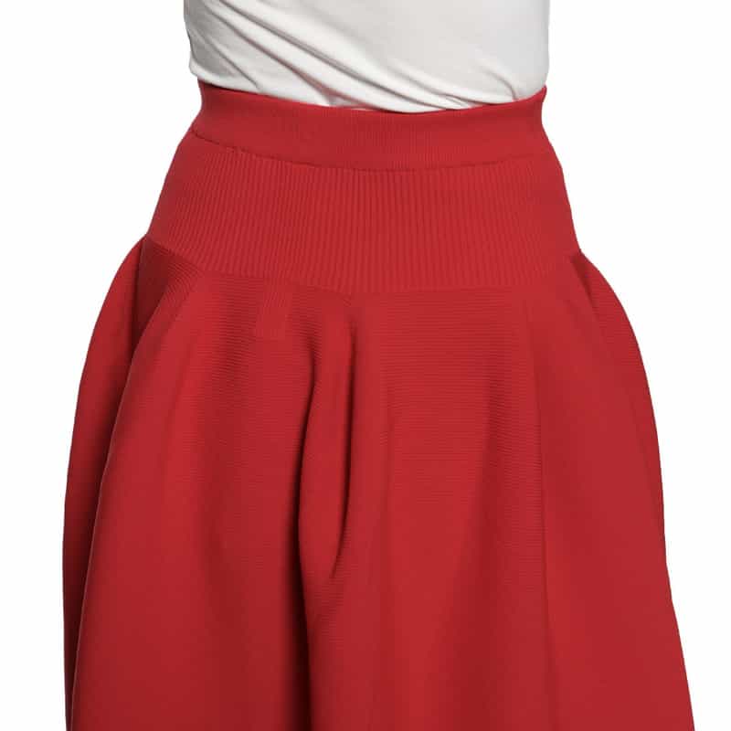 CFCL "POTTERY" フレアスカート RED