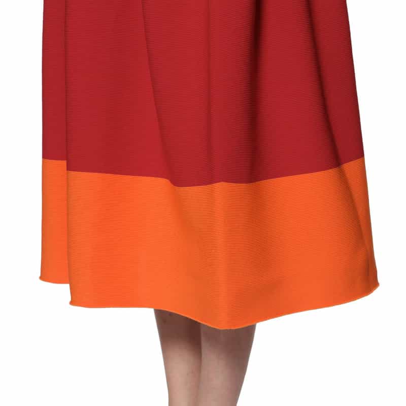 CFCL "POTTERY" フレアスカート RED