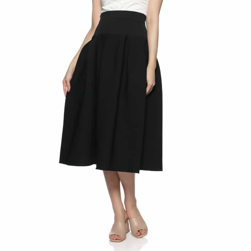 CFCL "POTTERY" フレアスカート BLACK