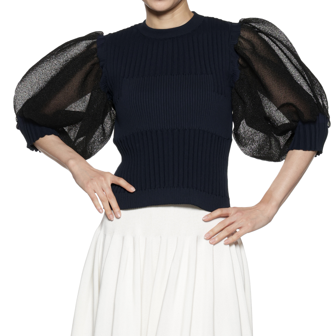 BARNEYS NEW YORK パフスリーブ トップス BARNEYS NEW YORK パフスリーブ トップス