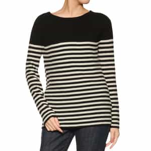 ウォッシャブル ボーダーニットプルオーバー