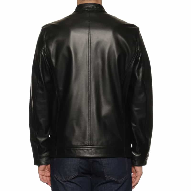 BARNEYS NEW YORK シングルレザーライダース ブルゾン BLACK