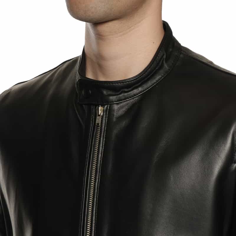 BARNEYS NEW YORK シングルレザーライダース ブルゾン BLACK