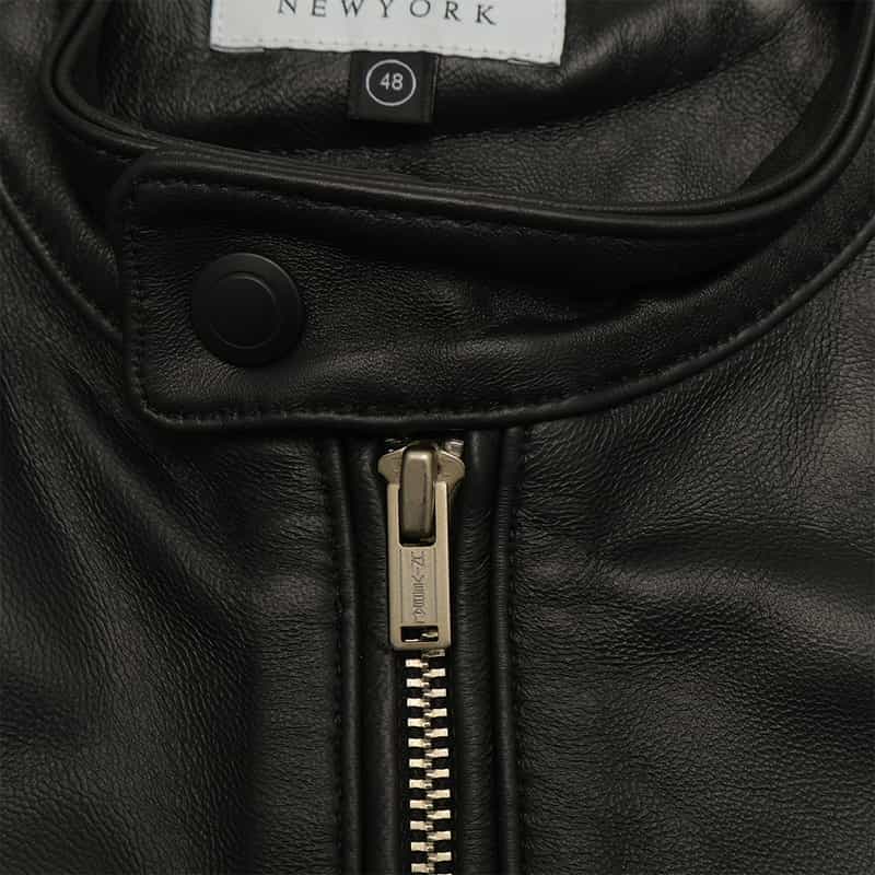 BARNEYS NEW YORK シングルレザーライダース ブルゾン BLACK