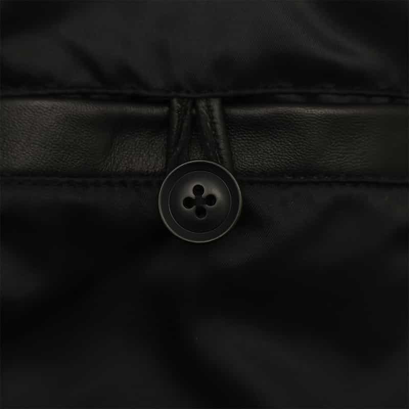 BARNEYS NEW YORK シングルレザーライダース ブルゾン BLACK