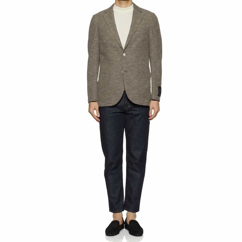 BARNEYS NEW YORK ジャージー素材ジャケット BEIGE