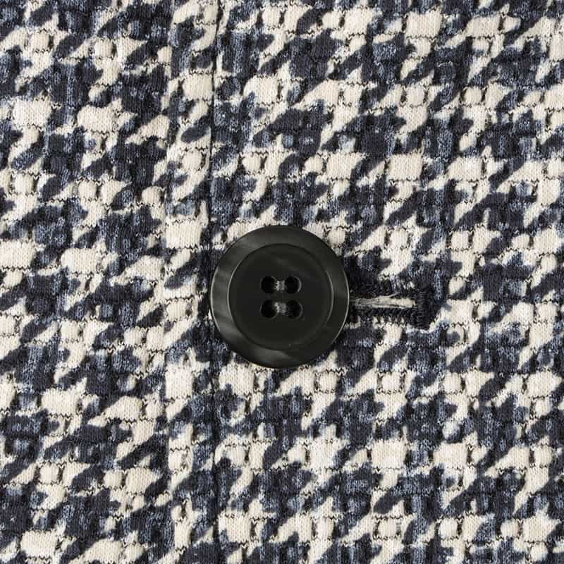 BARNEYS NEW YORK チェック柄ジャージージャケット BLUE