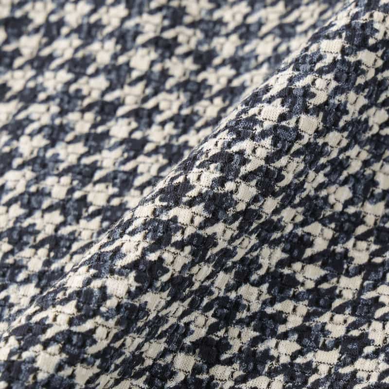 BARNEYS NEW YORK チェック柄ジャージージャケット BLUE