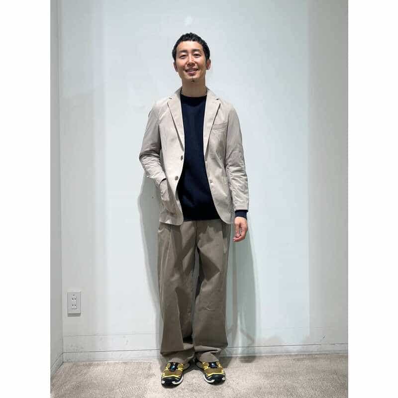BARNEYS NEW YORK セットアップ イージージャケット BEIGE