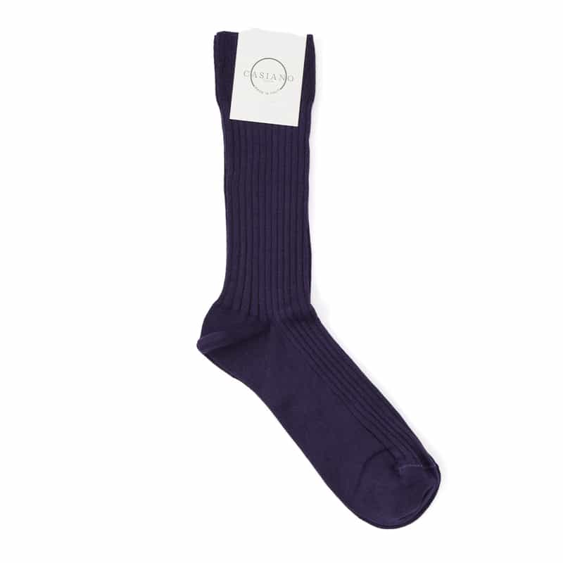 CASIANO CASIANO＜カジアーノ＞リブソックス PURPLE