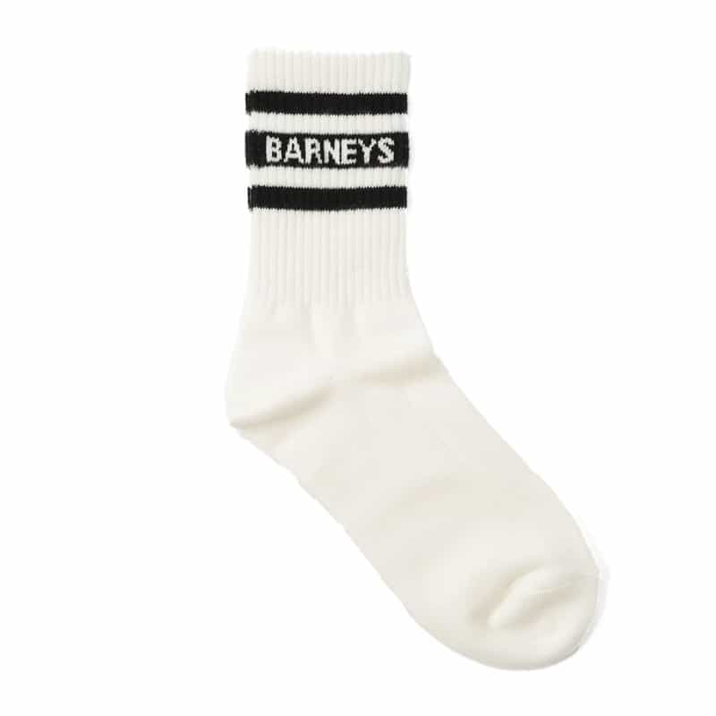 "BARNEYS" ロゴ入りソックス