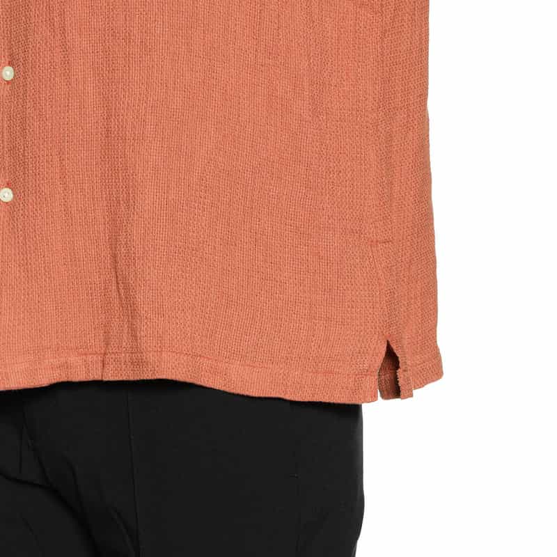 BARNEYS NEW YORK オープンカラーシャツ ORANGE