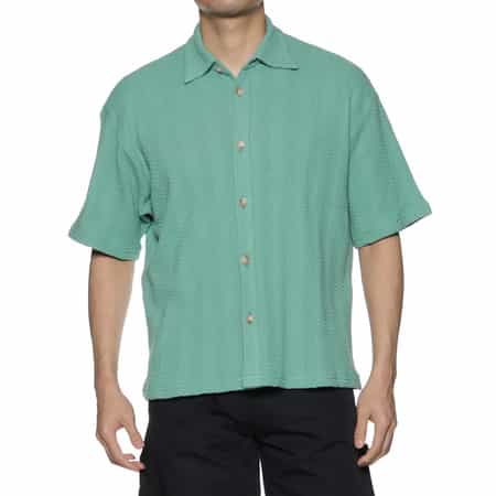 【美品】バーニーズニューヨーク カンクリーニ生地 カッタウェイ シャツ とろみ 美品】バーニーズニューヨーク カンクリーニ生地 カッタウェイ