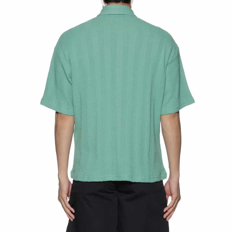 BARNEYS NEW YORK ニットシャツ KHAKI