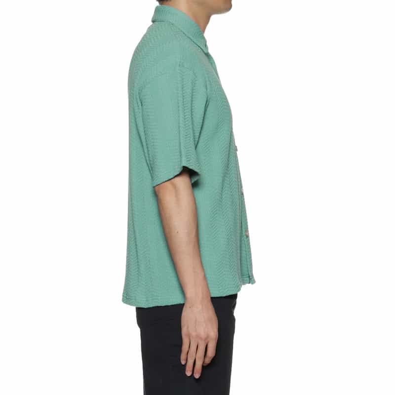 BARNEYS NEW YORK ニットシャツ KHAKI