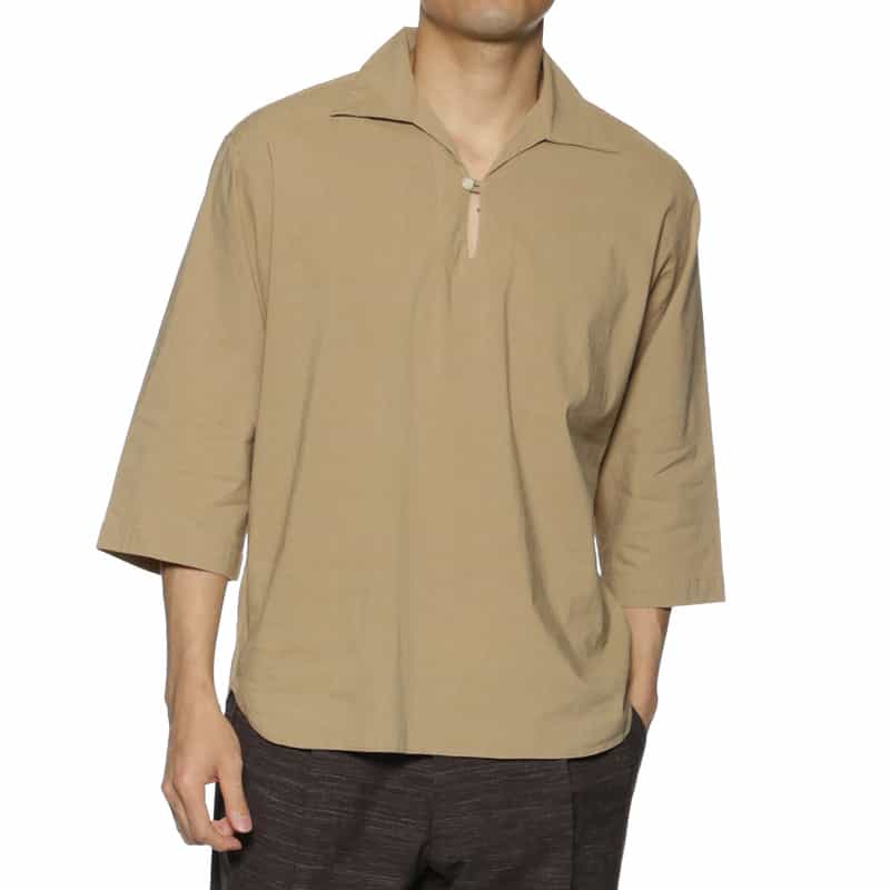 BARNEYS NEW YORK カプリシャツ BEIGE